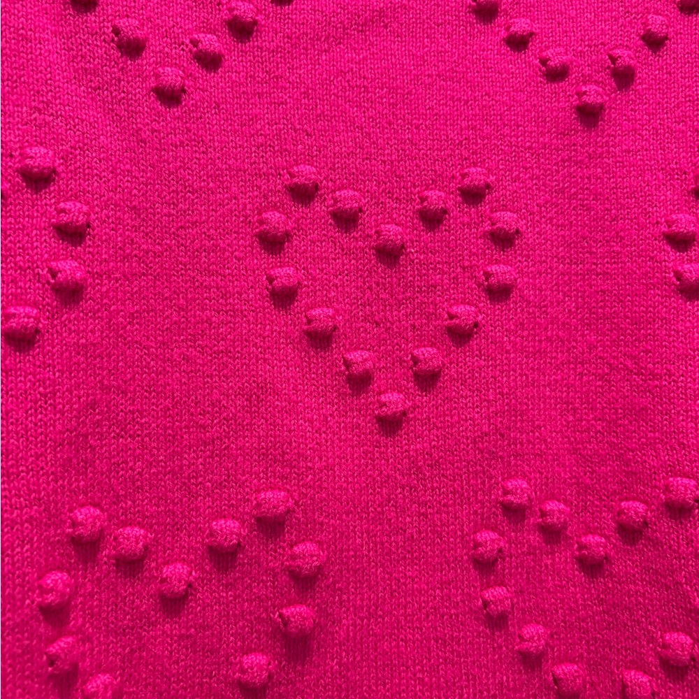 Lilly Pulitzer Vibrant Pink Heart Sweater - Picture 6 of 7
